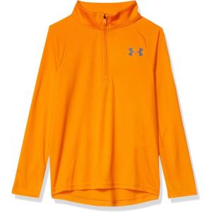 imageUnder Armour Boys Tech 20 12 ZipPersimmon 844Pitch Gray