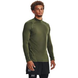 imageUnder Armour Mens ColdGear Armour Fitted Mock390 Marine Od Green   Black
