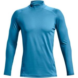 imageUnder Armour Mens ColdGear Armour Fitted MockRadar Blue 422Black