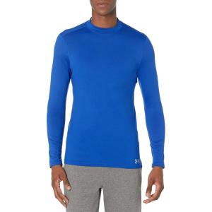 imageUnder Armour Mens ColdGear Armour Fitted MockRoyal 400Steel