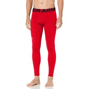 imageUnder Armour Mens HeatGear 34 Leggings600 Red   White