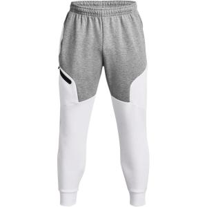 imageUnder Armour Mens Unstoppable Fleece Joggers  Breathable and StretchyMod GreyWhiteWhite