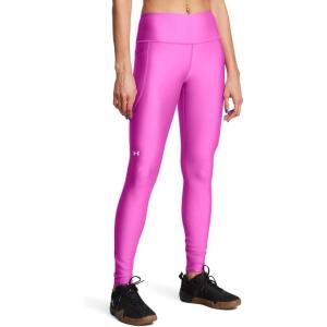imageUnder Armour Womens HeatGear High Waisted Pocketed NoSlip Leggings572 Vivid Magenta   White