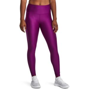 imageUnder Armour Womens HeatGear High Waisted Pocketed NoSlip Leggings573 Mystic Magenta   Black