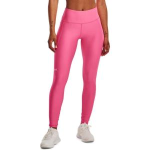 imageUnder Armour Womens HeatGear High Waisted Pocketed NoSlip Leggings640 Pink Punk   White