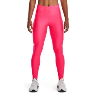 imageUnder Armour Womens HeatGear High Waisted Pocketed NoSlip Leggings683 Pink Shock   White