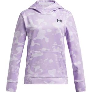 imageUnder Armour girls Armour Fleece Printed Hoodie535 Salt Purple   Black