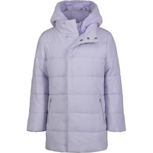 imageUnder Armour girls Quilted Puffer Jacket Front Pockets ampamp Hooded Back Midweight ampamp Water RepellentSalt Purple