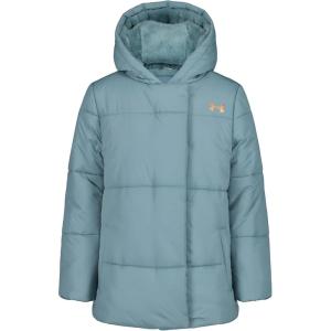 imageUnder Armour girls Quilted Puffer Jacket Front Pockets ampamp Hooded Back Midweight ampamp Water RepellentSerpentine