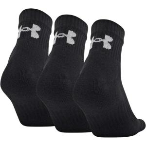 imageUnder Armour unisexadult Training Cotton Quarter Socks MultipairsBlack 3pairs