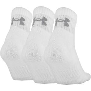 imageUnder Armour unisexadult Training Cotton Quarter Socks MultipairsWhite 3pairs