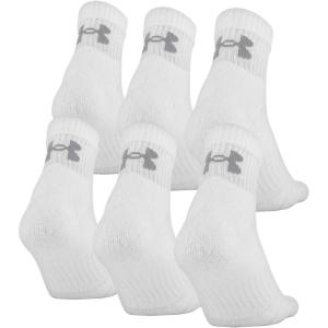 imageUnder Armour unisexadult Training Cotton Quarter Socks MultipairsWhite 6pairs