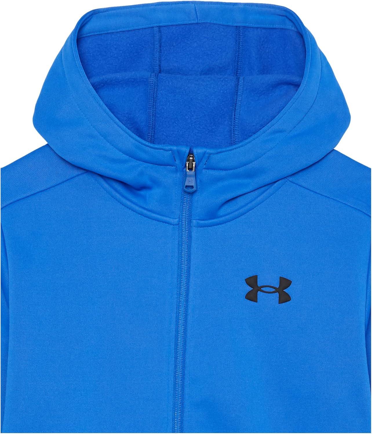 imageUnder Armour Boys Armourfleece Full Zip Hoodie486 Versa Blue   Black