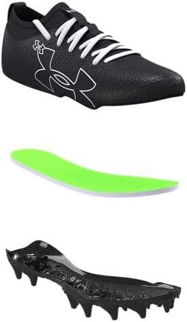 imageUnder Armour Boys Blur Select Jr Football Cleats Sneaker002 BlackBlackWhite