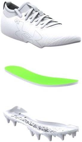 imageUnder Armour Boys Blur Select Jr Football Cleats Sneaker100 WhiteWhiteHalo Gray