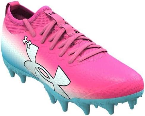imageUnder Armour Boys Blur Select Jr Football Cleats Sneaker694 Pink RaveFresco BlueBlack