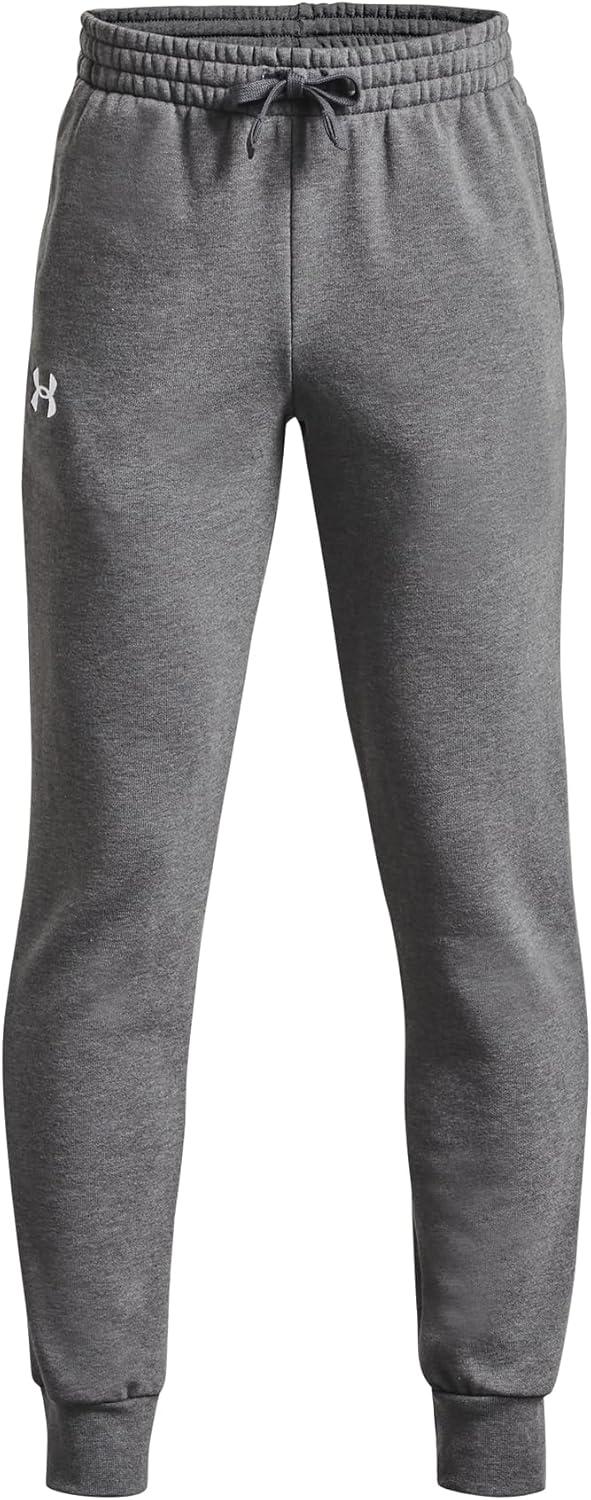 imageUnder Armour Boys Rival Fleece Joggers025 Castlerock Light Heather   White
