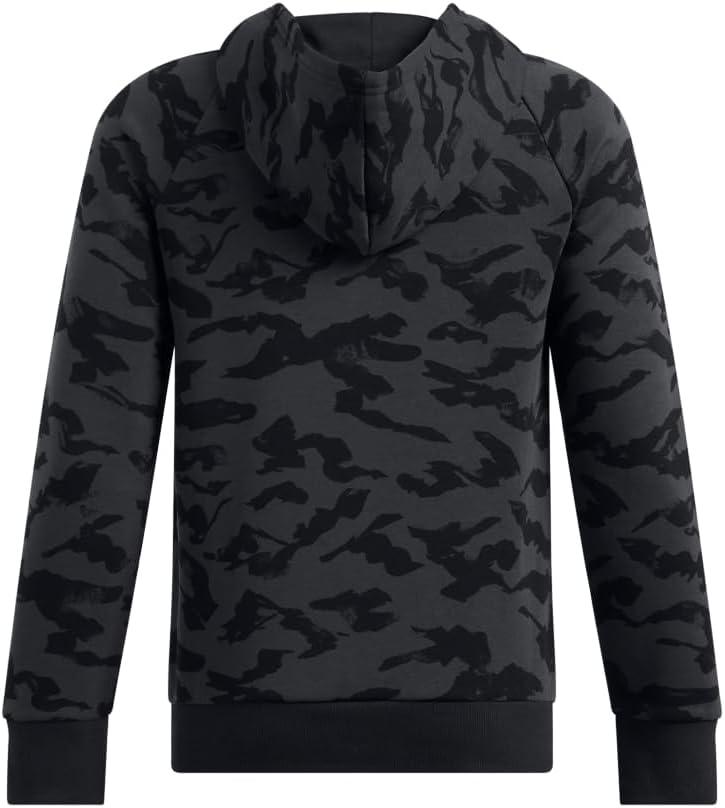 imageUnder Armour Boys Rival Fleece Printed Hoodie001 Black  Anthracite  White