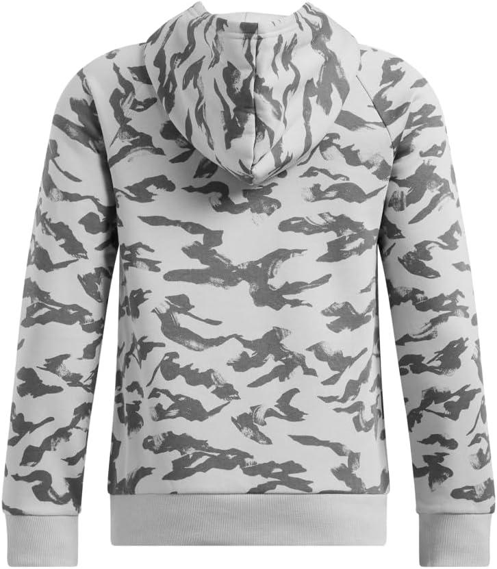 imageUnder Armour Boys Rival Fleece Printed Hoodie011 Mod Gray  Castlerock  White