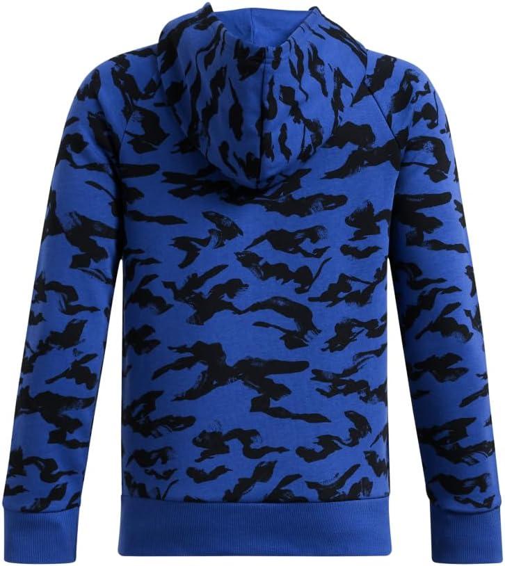imageUnder Armour Boys Rival Fleece Printed Hoodie432 Tech Blue  Black  White