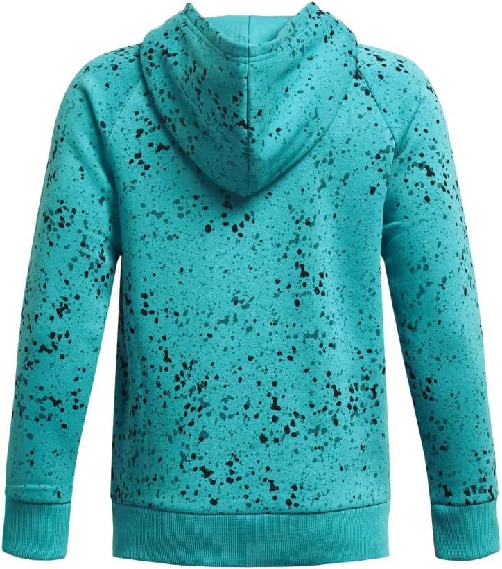 imageUnder Armour Boys Rival Fleece Printed Hoodie464 Circuit Teal   White