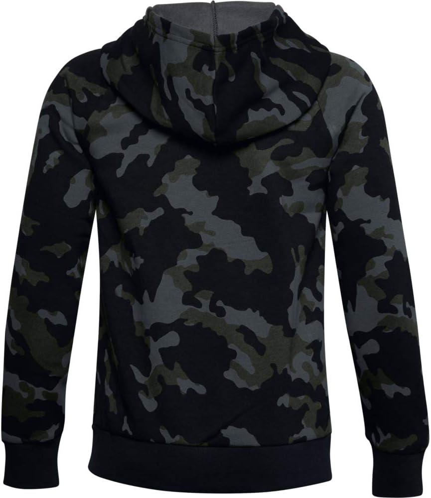 imageUnder Armour Boys Rival Fleece Printed HoodieBaroque Green 310Onyx White