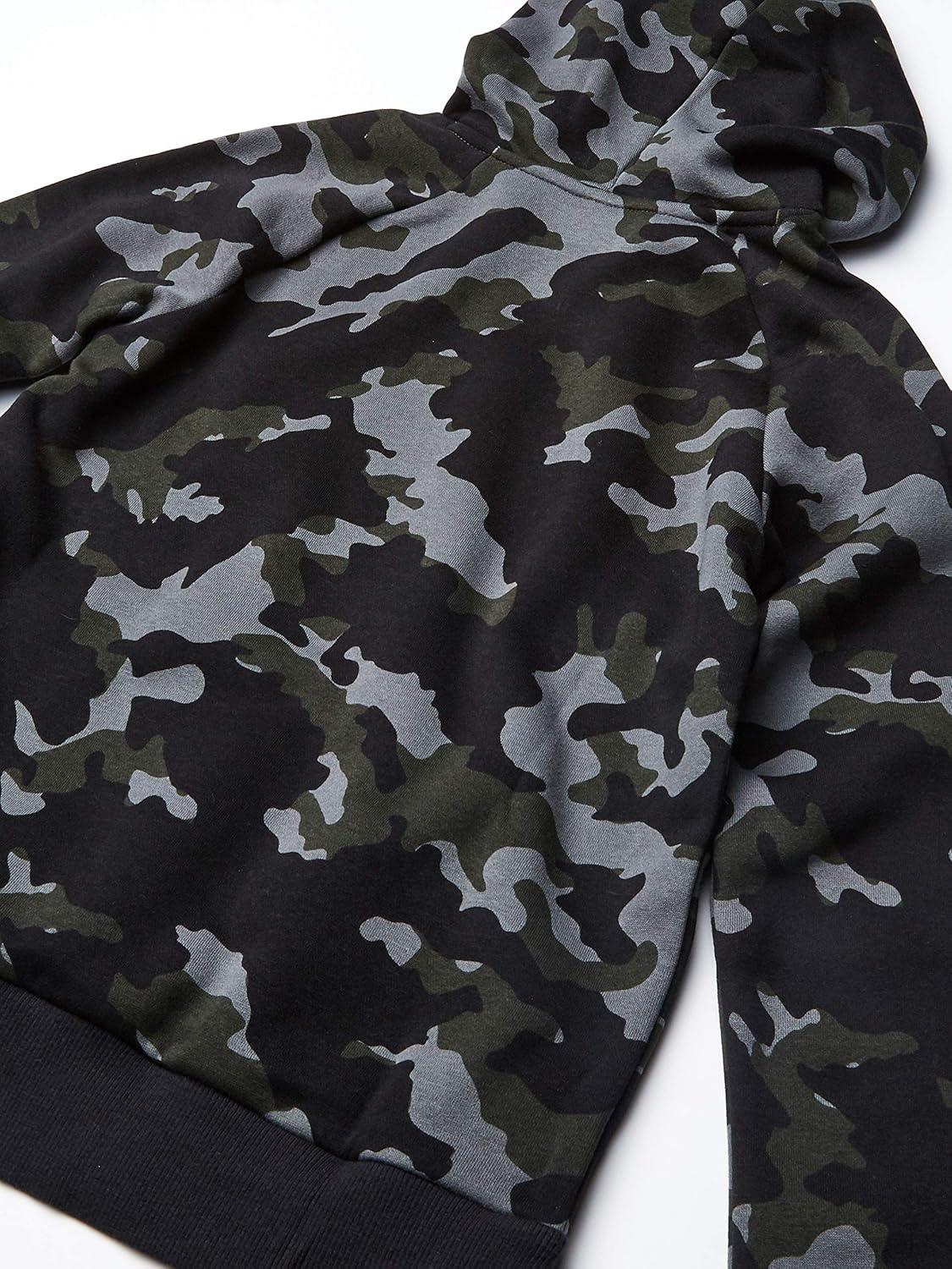 imageUnder Armour Boys Rival Fleece Printed HoodieBaroque Green 310Onyx White