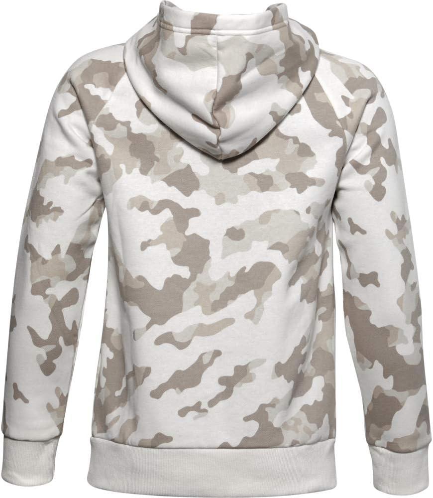 imageUnder Armour Boys Rival Fleece Printed HoodieHighland Buff 200Onyx White