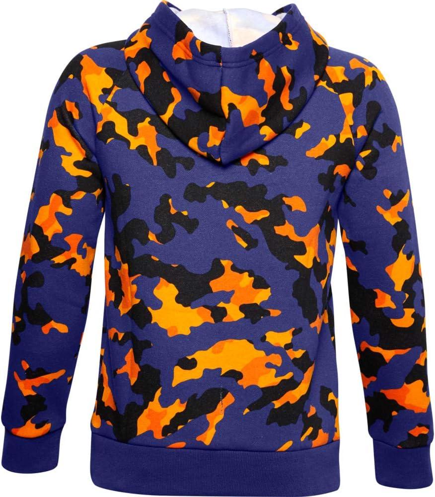 imageUnder Armour Boys Rival Fleece Printed HoodieSmalt Blue 414Onyx White