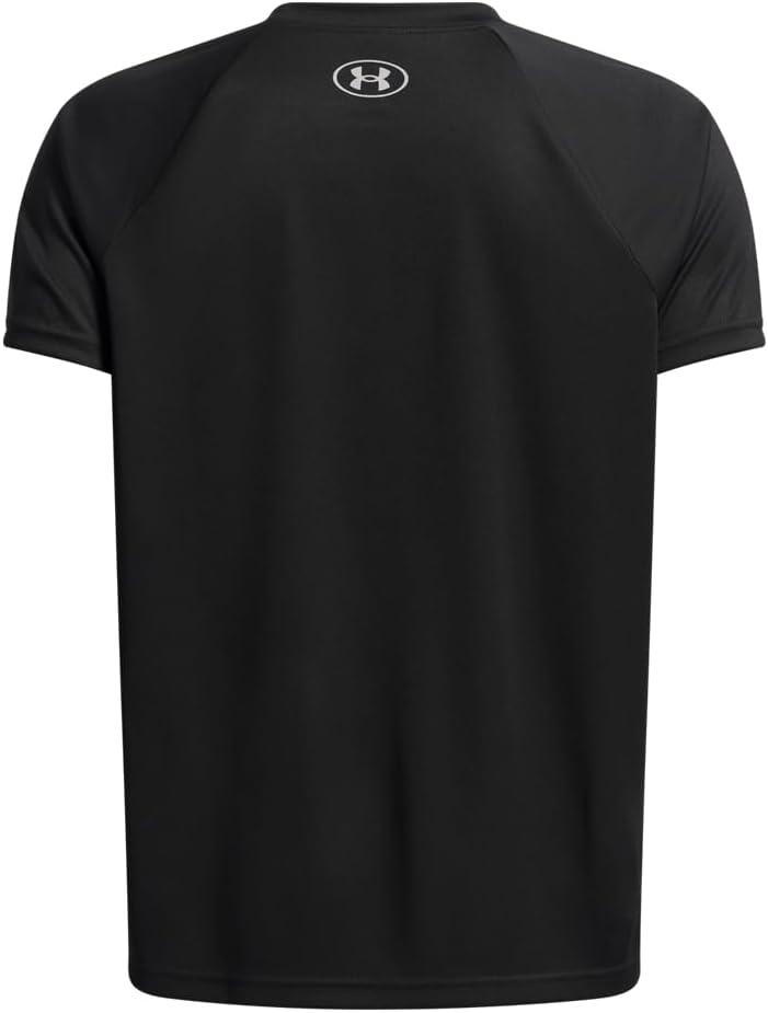 imageUnder Armour Boys Tech Hybrid Printed Fill ShortSleeve TShirt006 Black   Mod Gray