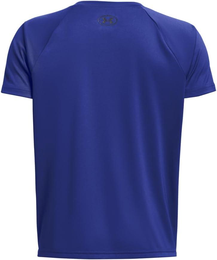 imageUnder Armour Boys Tech Hybrid Printed Fill ShortSleeve TShirt400 Royal   Black