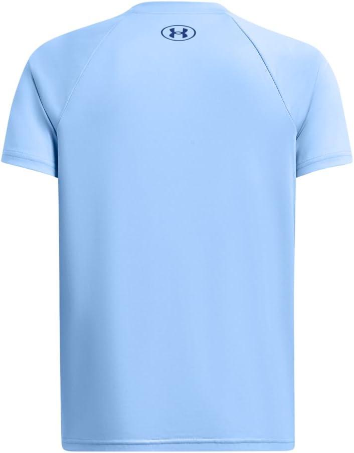 imageUnder Armour Boys Tech Hybrid Printed Fill ShortSleeve TShirt465 Horizon Blue   Tech Blue