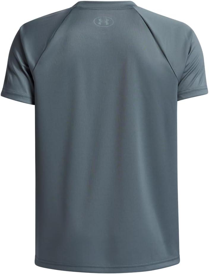 imageUnder Armour Boys Tech Hybrid Printed Fill ShortSleeve TShirt587 Jasper Blue   Serpentine