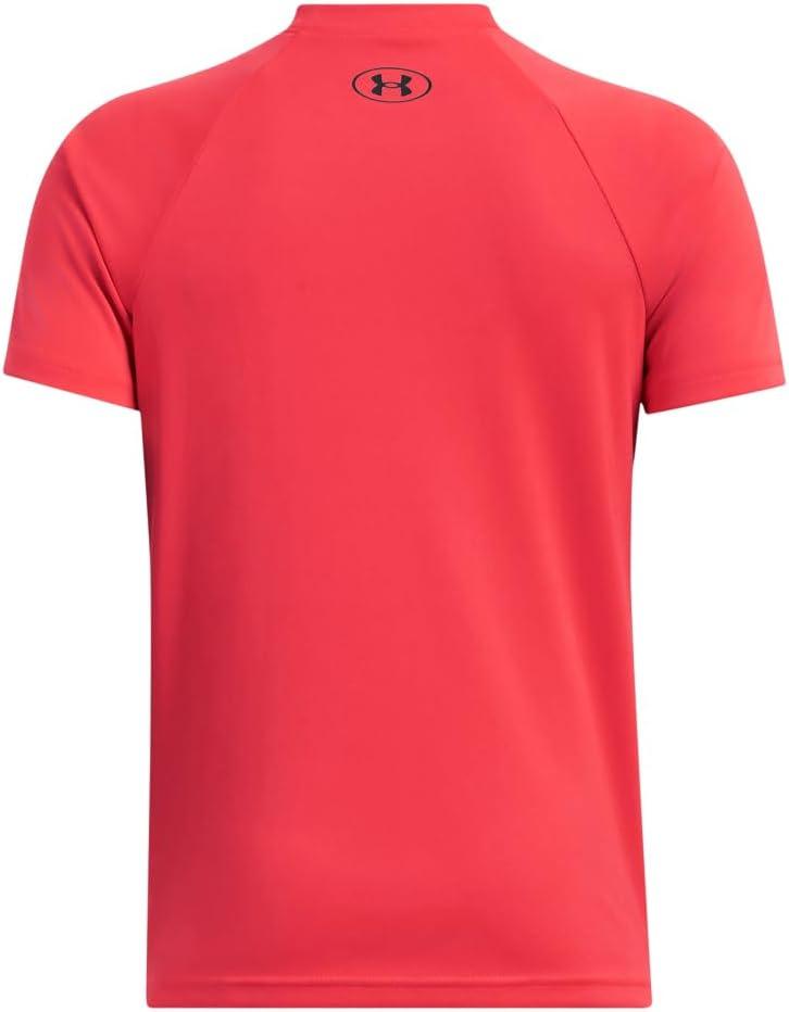 imageUnder Armour Boys Tech Hybrid Printed Fill ShortSleeve TShirt713 Racer Red   Black