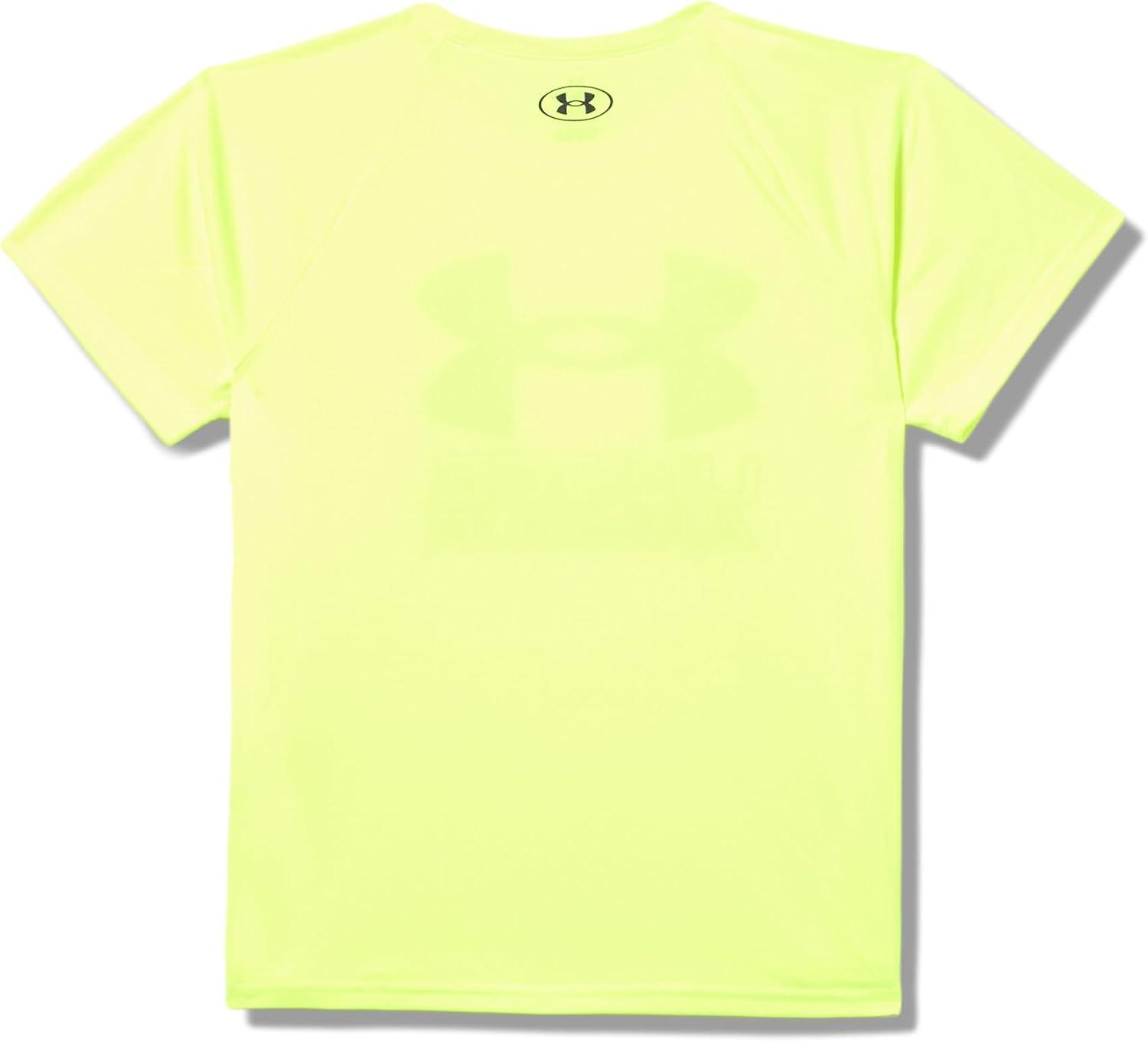 imageUnder Armour Boys Tech Hybrid Printed Fill ShortSleeve TShirt732 High Vis Yellow   Black