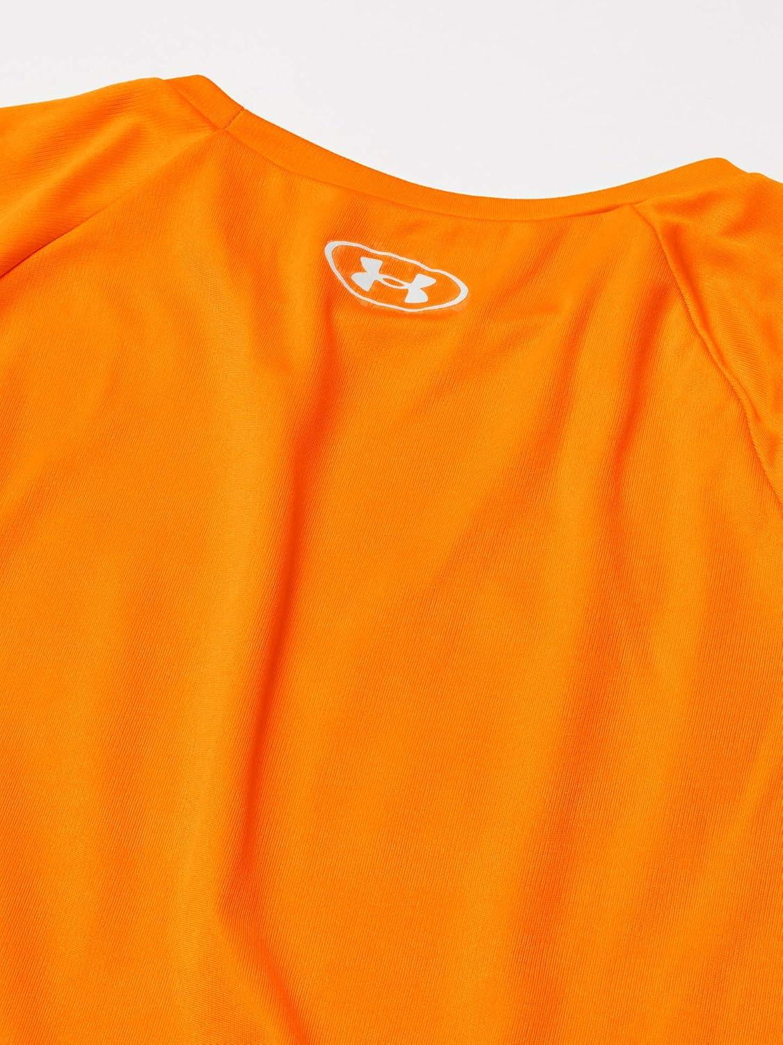 imageUnder Armour Boys Tech Hybrid Printed Fill ShortSleeve TShirtBlaze Orange 825White