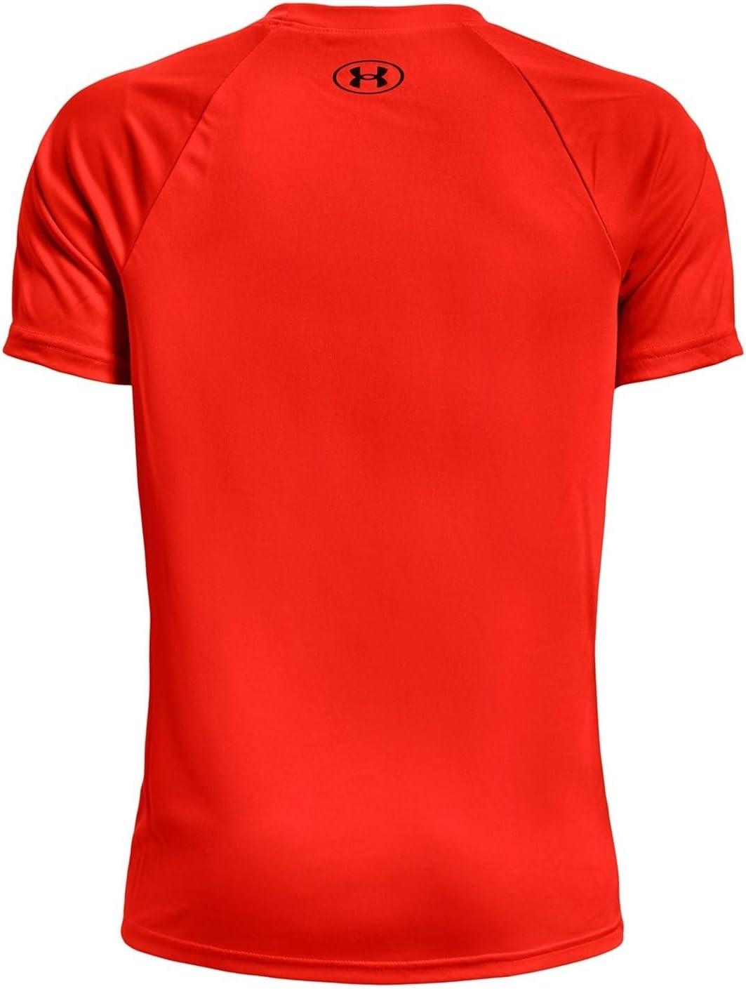 imageUnder Armour Boys Tech Hybrid Printed Fill ShortSleeve TShirtPhoenix Fire 296Black