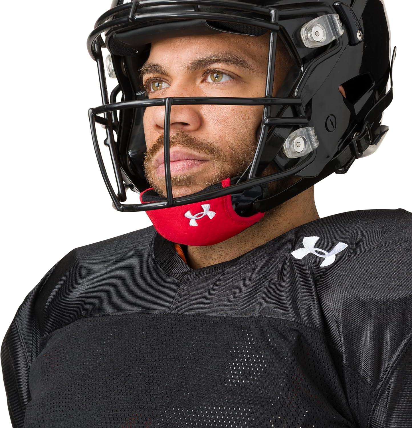 imageUnder Armour Chin Strap Cover Football Helmet Chin Pad CoverRed