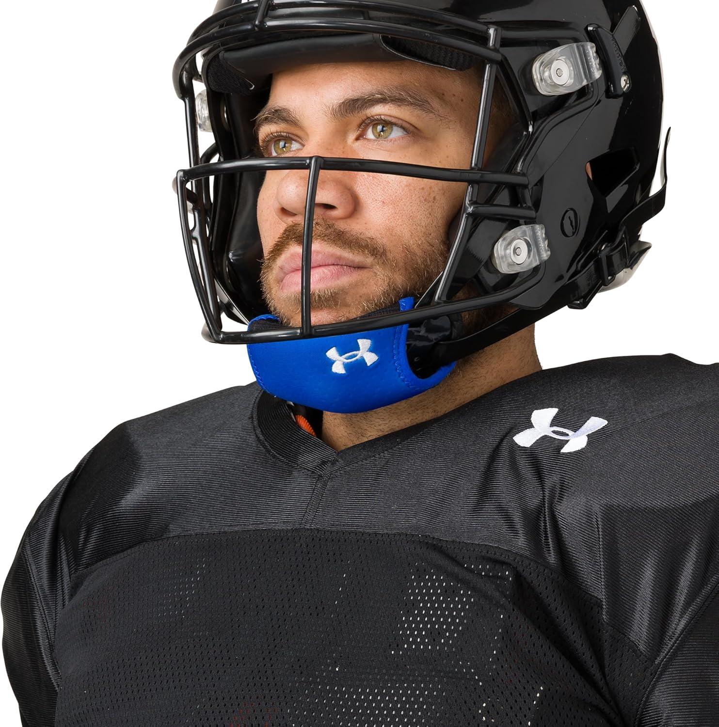 imageUnder Armour Chin Strap Cover Football Helmet Chin Pad CoverRoyal