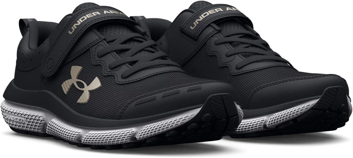 imageUnder Armour Girls Pre School Assert 10 Alternate Closure Sneaker001 BlackBlackMetallic Gold