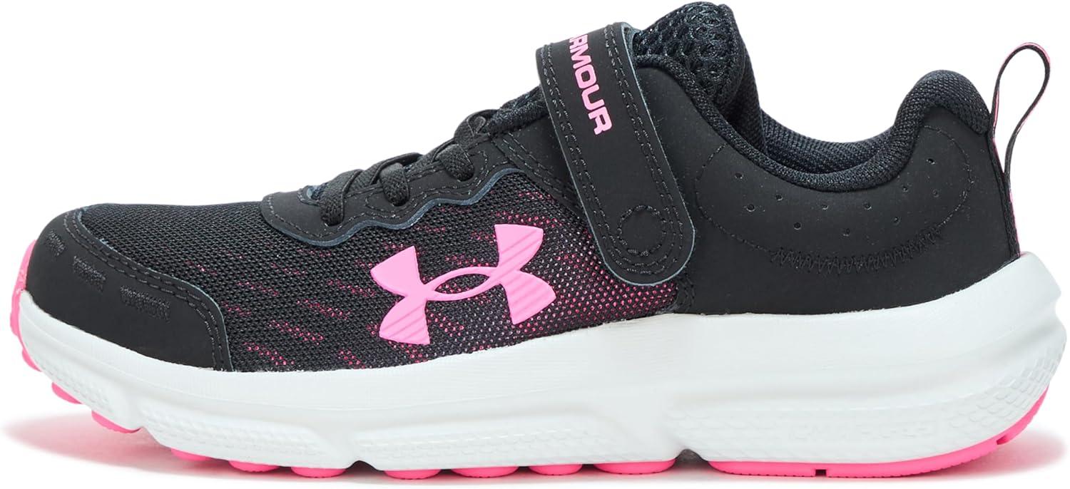 imageUnder Armour Girls Pre School Assert 10 Alternate Closure Sneaker003 BlackAero PinkAero Pink