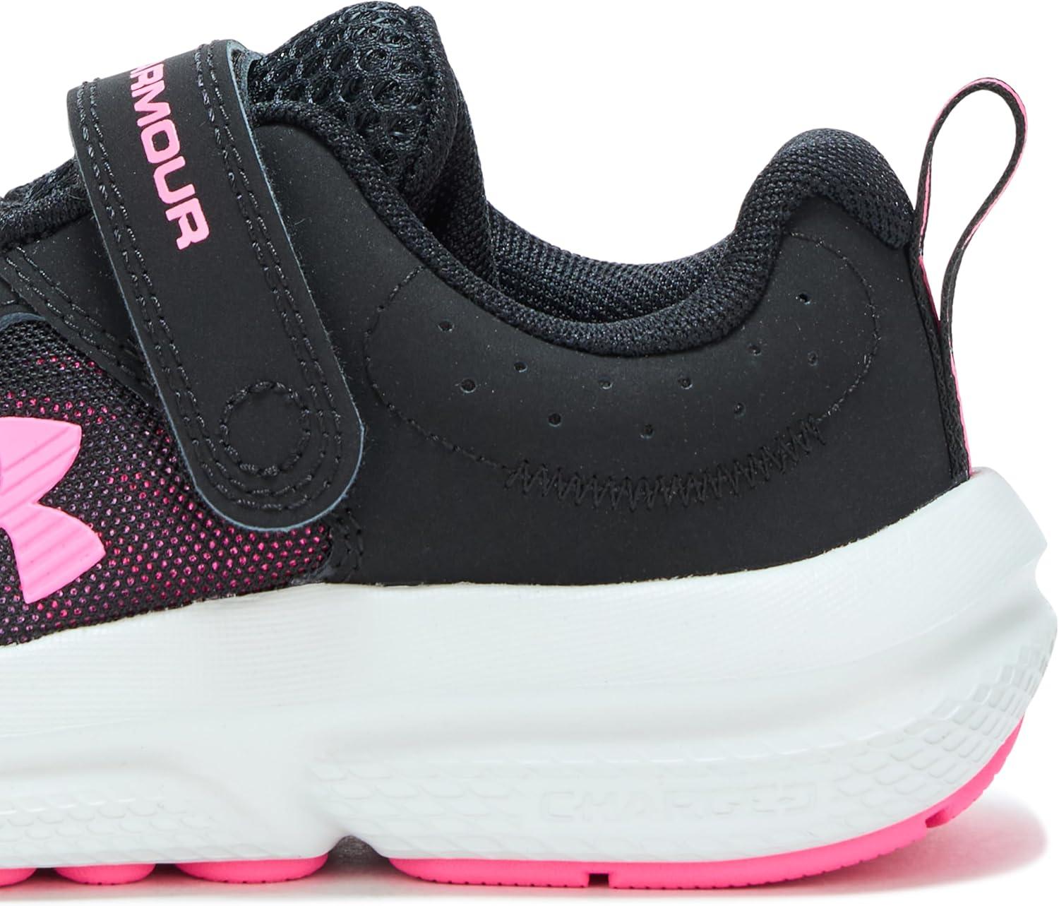 imageUnder Armour Girls Pre School Assert 10 Alternate Closure Sneaker003 BlackAero PinkAero Pink