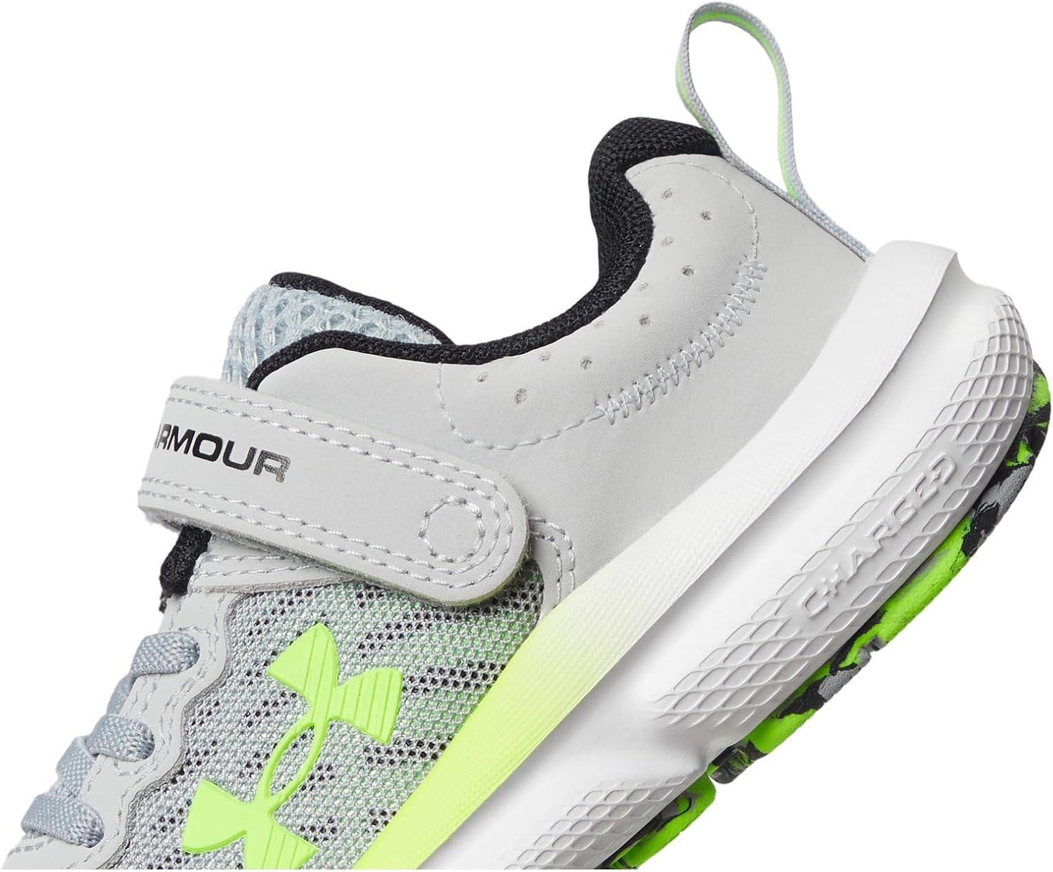 imageUnder Armour Girls Pre School Assert 10 Alternate Closure Sneaker012 Mod GrayBlackHyper Green