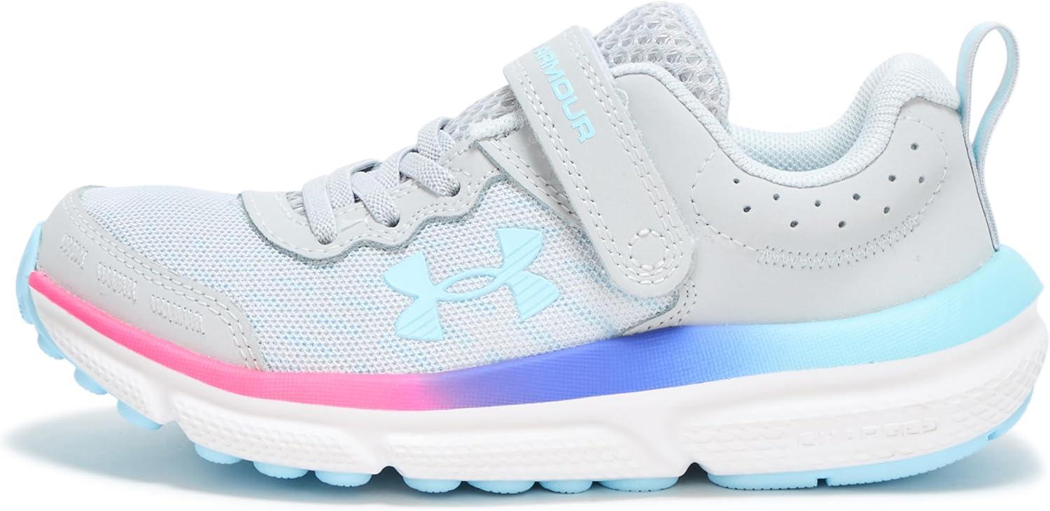 imageUnder Armour Girls Pre School Assert 10 Alternate Closure Sneaker015 Halo GrayStreamStream