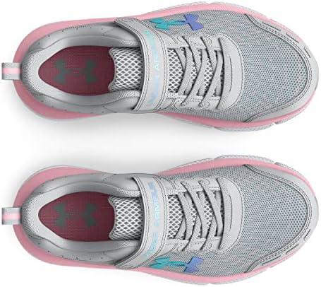 imageUnder Armour Girls Pre School Assert 10 Alternate Closure Sneaker100 Halo GrayPink SugarIridescent
