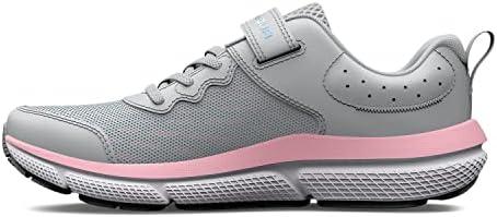 imageUnder Armour Girls Pre School Assert 10 Alternate Closure Sneaker100 Halo GrayPink SugarIridescent