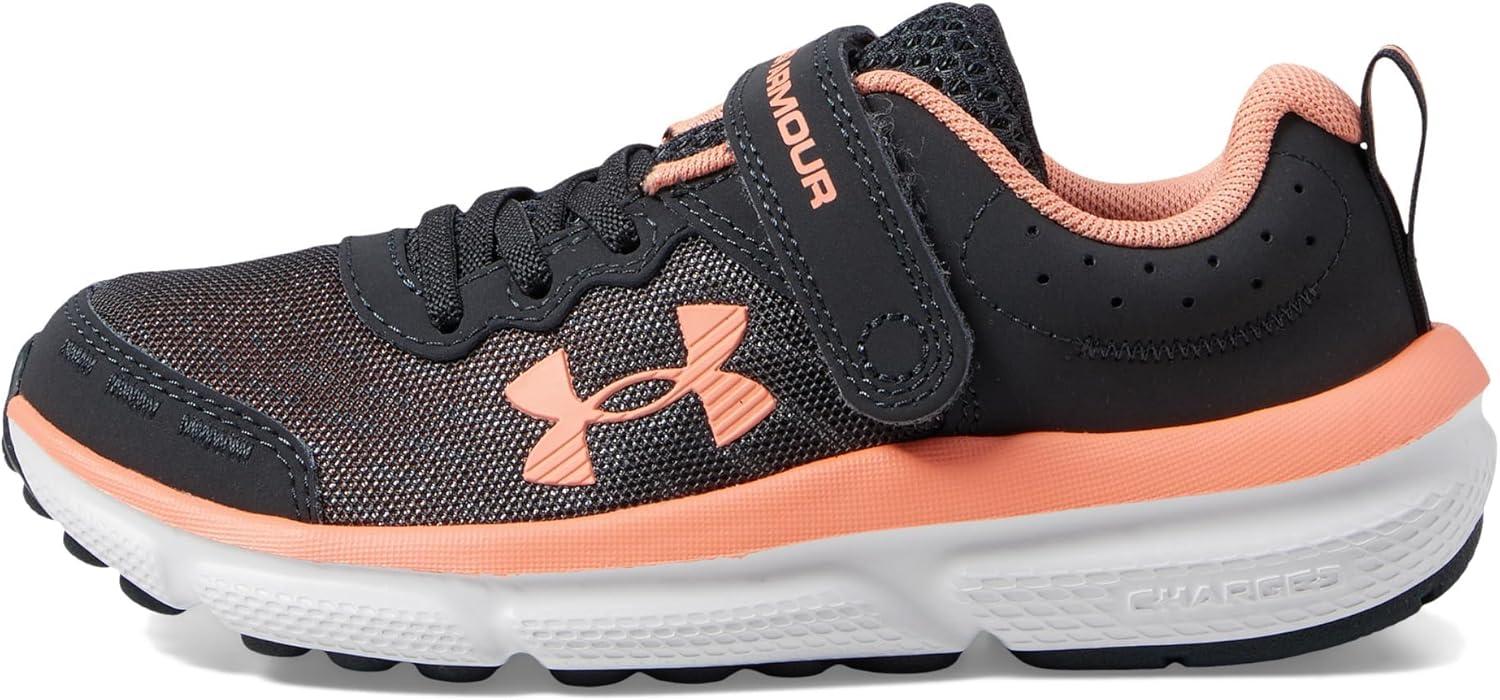 imageUnder Armour Girls Pre School Assert 10 Alternate Closure Sneaker103 AnthraciteWhiteFlare Orange
