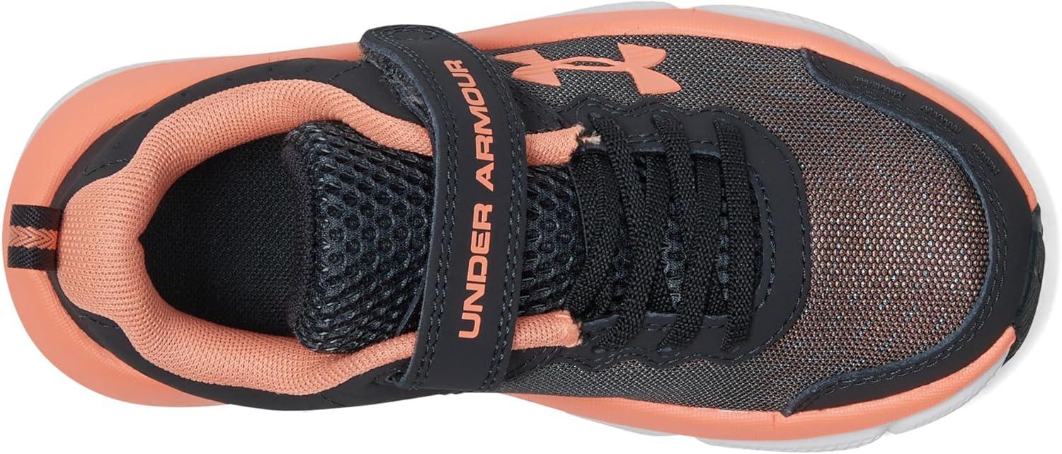 imageUnder Armour Girls Pre School Assert 10 Alternate Closure Sneaker103 AnthraciteWhiteFlare Orange