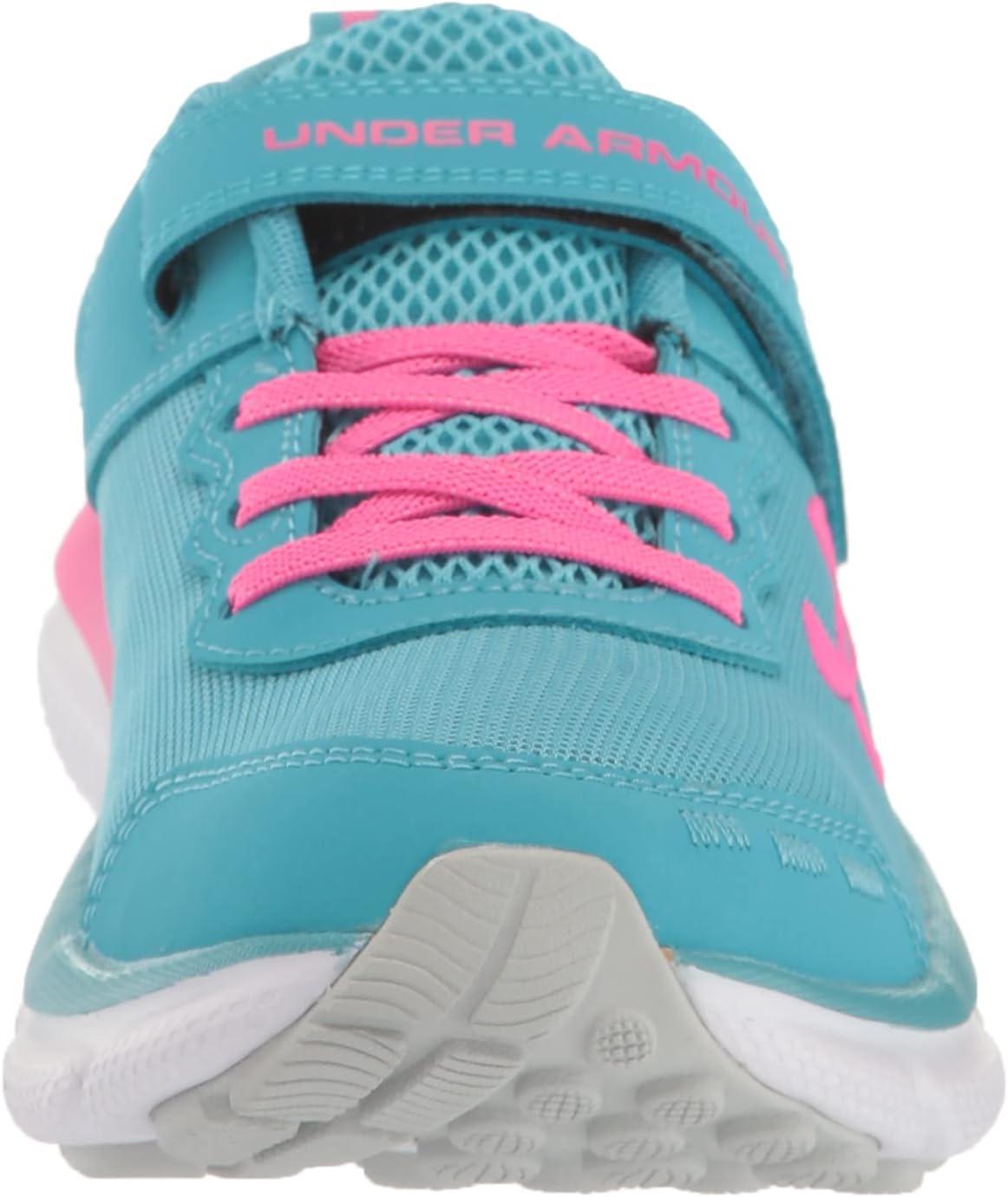 imageUnder Armour Girls Pre School Assert 10 Alternate Closure Sneaker400 Glacier BlueHalo GrayRebel Pink