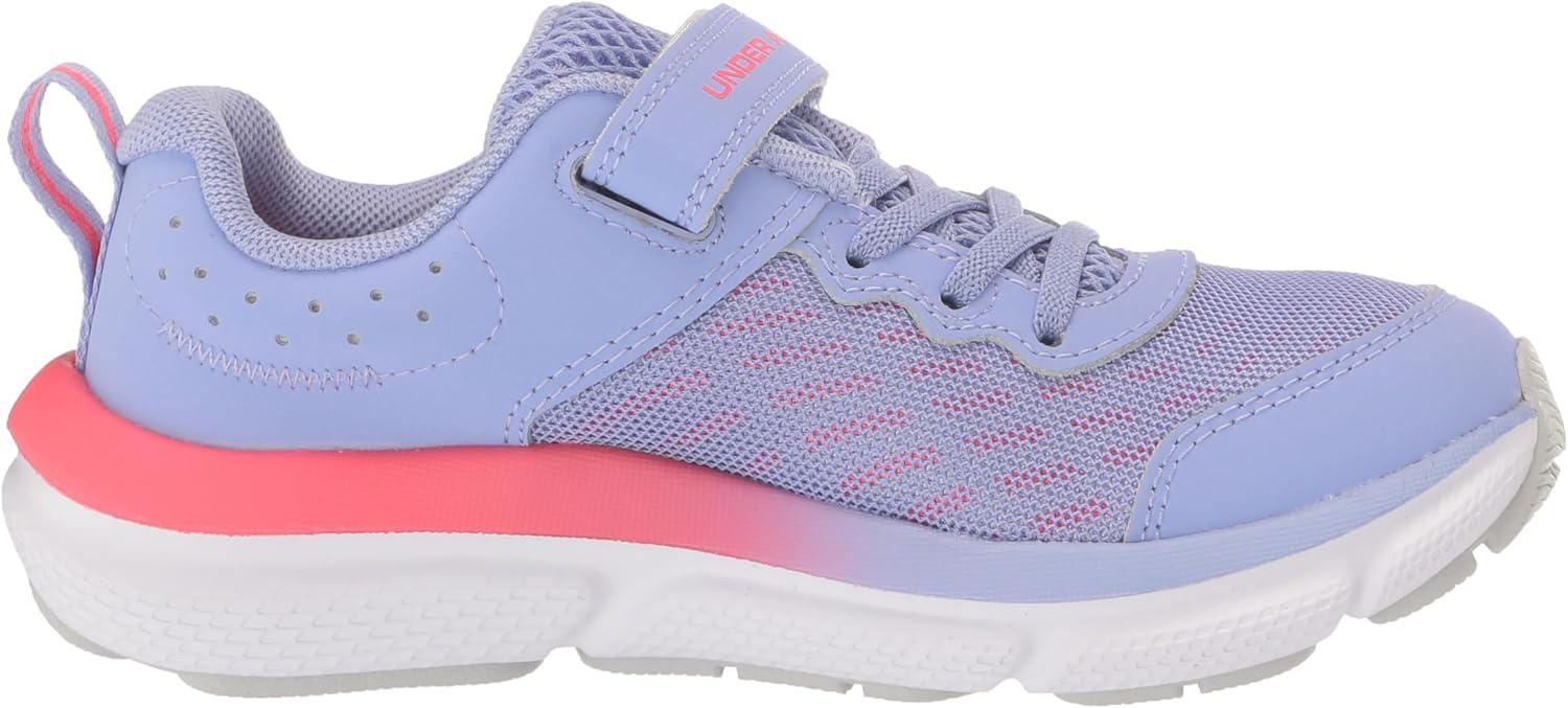 imageUnder Armour Girls Pre School Assert 10 Alternate Closure Sneaker500 Purple IceHalo GrayPink Shock